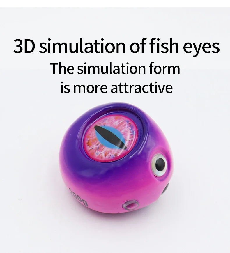 ZYZHE Meeresfischerei-Köder mit Simulationsfischaugen 120/150/200G Schnell Sinkender JIG Künstlicher Harter Köder für Hochseeangeln Bigeye Bleifisch – Detail 4