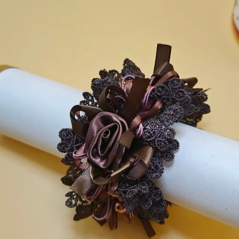 Haargummis Kopf Blume Gummi Gummibänder Pеkuuки Mohamedс Zubehör Para El Cabello Haarschmuck für Frauen – Detail 14