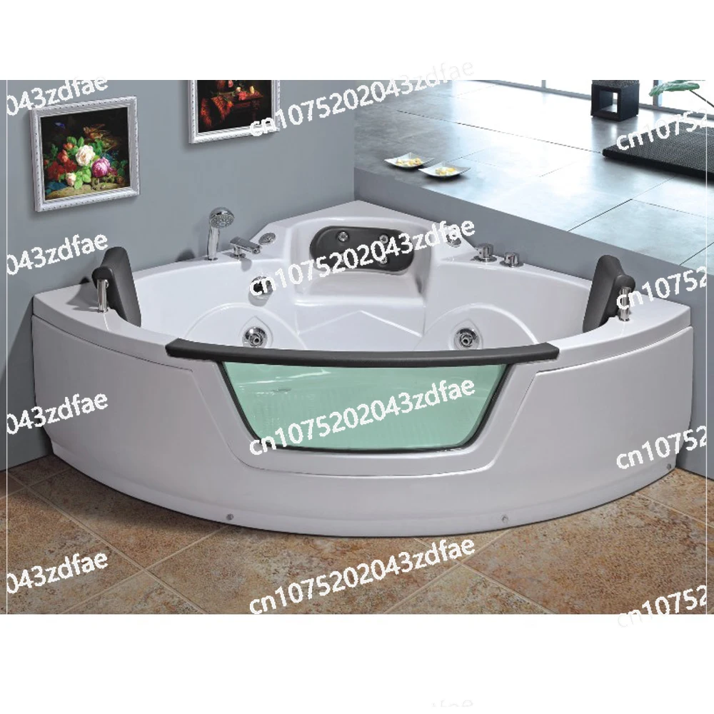 triangular whirlpool bathtub