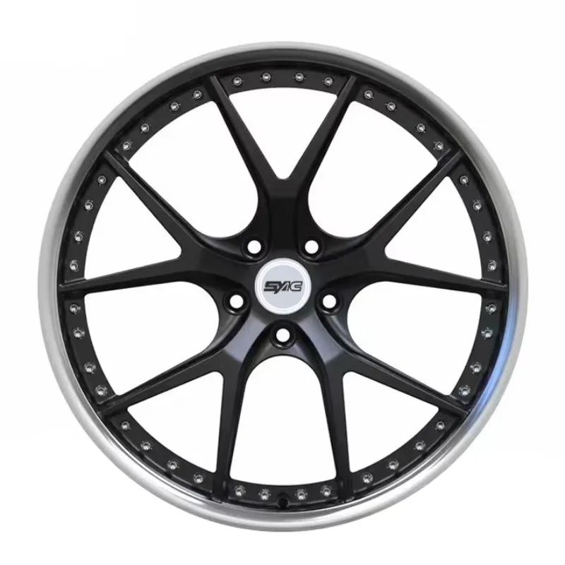 SYAC 2-piece Multiple Spoke 18-22 Inch Customization Factory Direct Sales Monoblock Forging Aluminium Alloy Wheels/hubs/rims