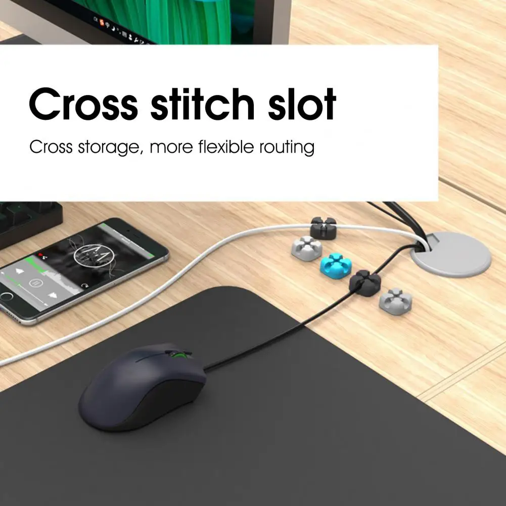 Легкий удобный Настольный органайзер для шнура питания, самоклеящийся органайзер для офиса