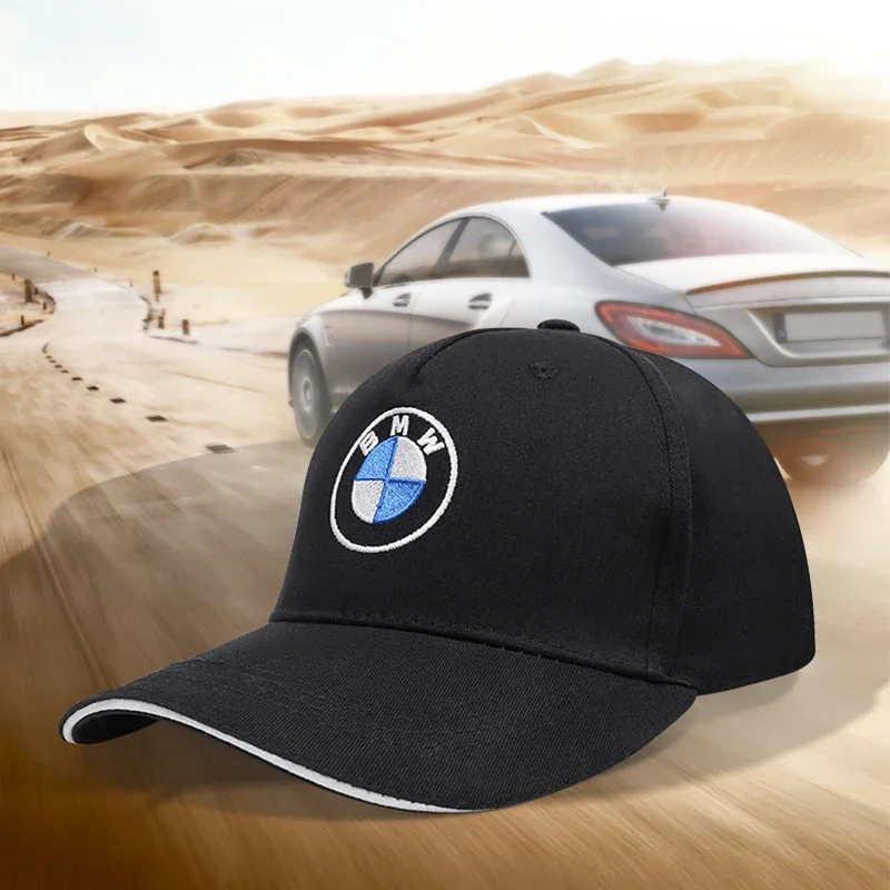 Cap Sports Sunshade Baseball Hat Car Badge Peaked for BMW E46 E90 E60 F30 F10 E39 E36 F20 G20 G30 E92 E87 E91 X5 E70 F11 E30 F31