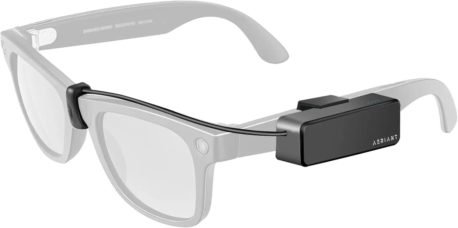 

Ultra-Light Battery Pack for Meta Glasses, Portable USB-C Power Bank for Wayfarer, Headliner, Skyler, Fast Charging
