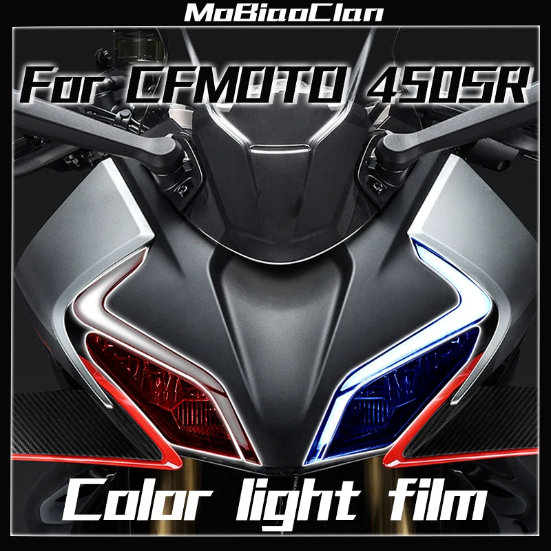 

For modifying CFMOTO 450SR motorcycle smoked black headlights tail light film color film rainproof