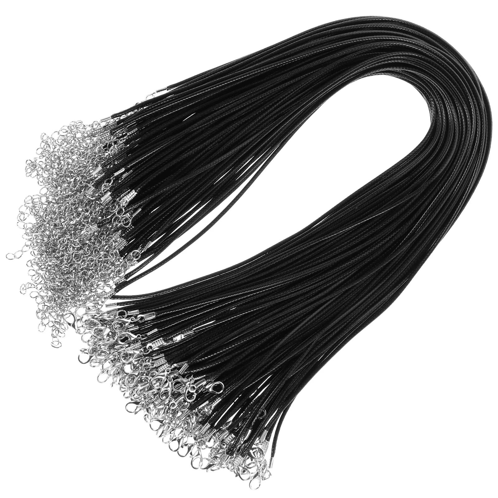 

100Pcs Necklace Cord Clasp Wear Resistant Cord Ideal for DIY Necklace Bracelet Jewelry Making with Pendant