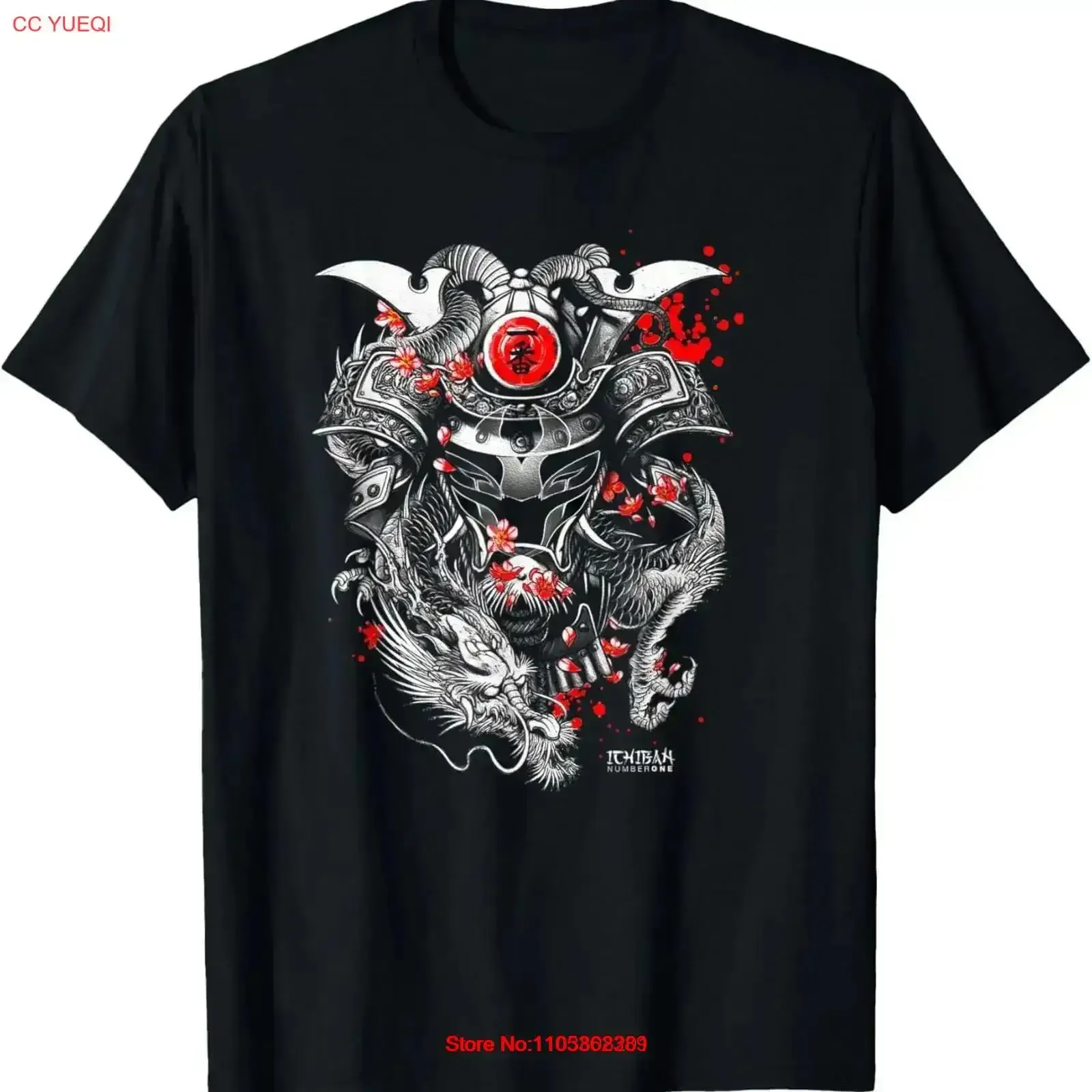 Ichiban Ronin T Shirt vintage Washed Top For Everyday Wear streetwear homme fashion Comfortable graphic Versatile Casual