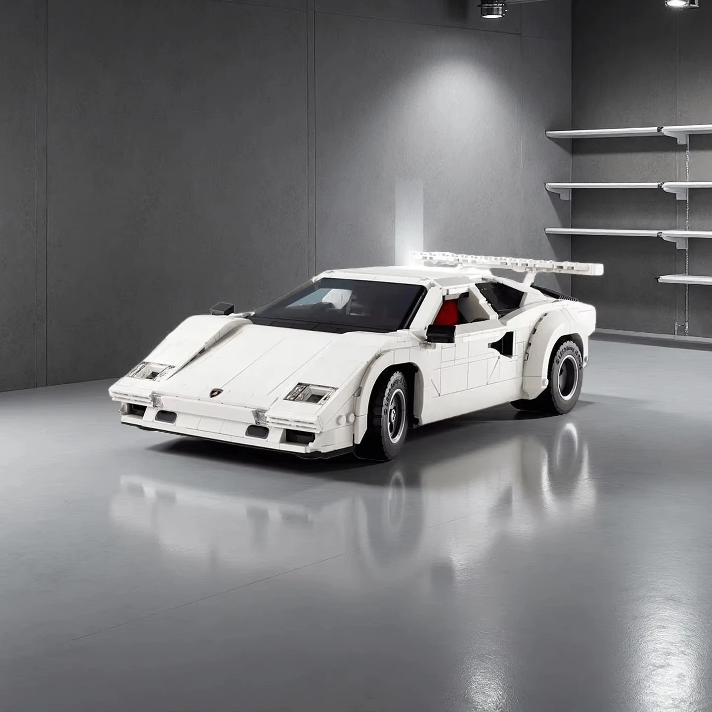 10337 Countach 5000 QV اللبنات سوبر سباق السيارات نموذج 1506 قطعة عيد الميلاد الطوب لعبة تعليمية للأطفال