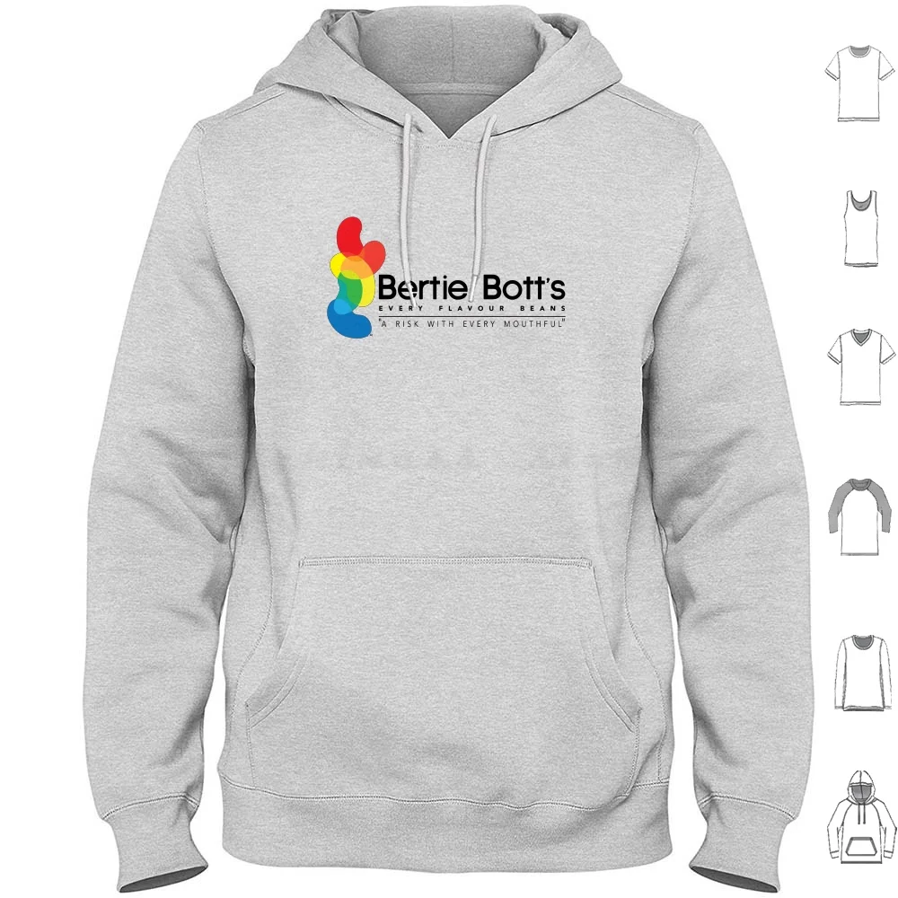 Bertie Bott's Every Flavor Beans Sudaderas con capucha de manga larga Bertie Berty Botts Beans Cada sabor Flovor Sweet Candy