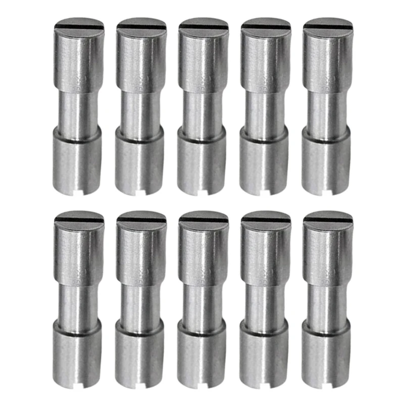 10pc Stainless Steel Cutter Handle Corby Fastener Shank Rivets