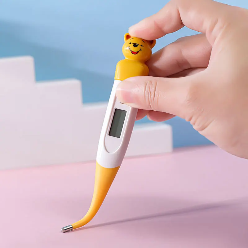 Cartoon Portable Electronic Thermometer Soft-head Safe Products Veterinary Accessories Pet Medical Equipment Tool Supplies