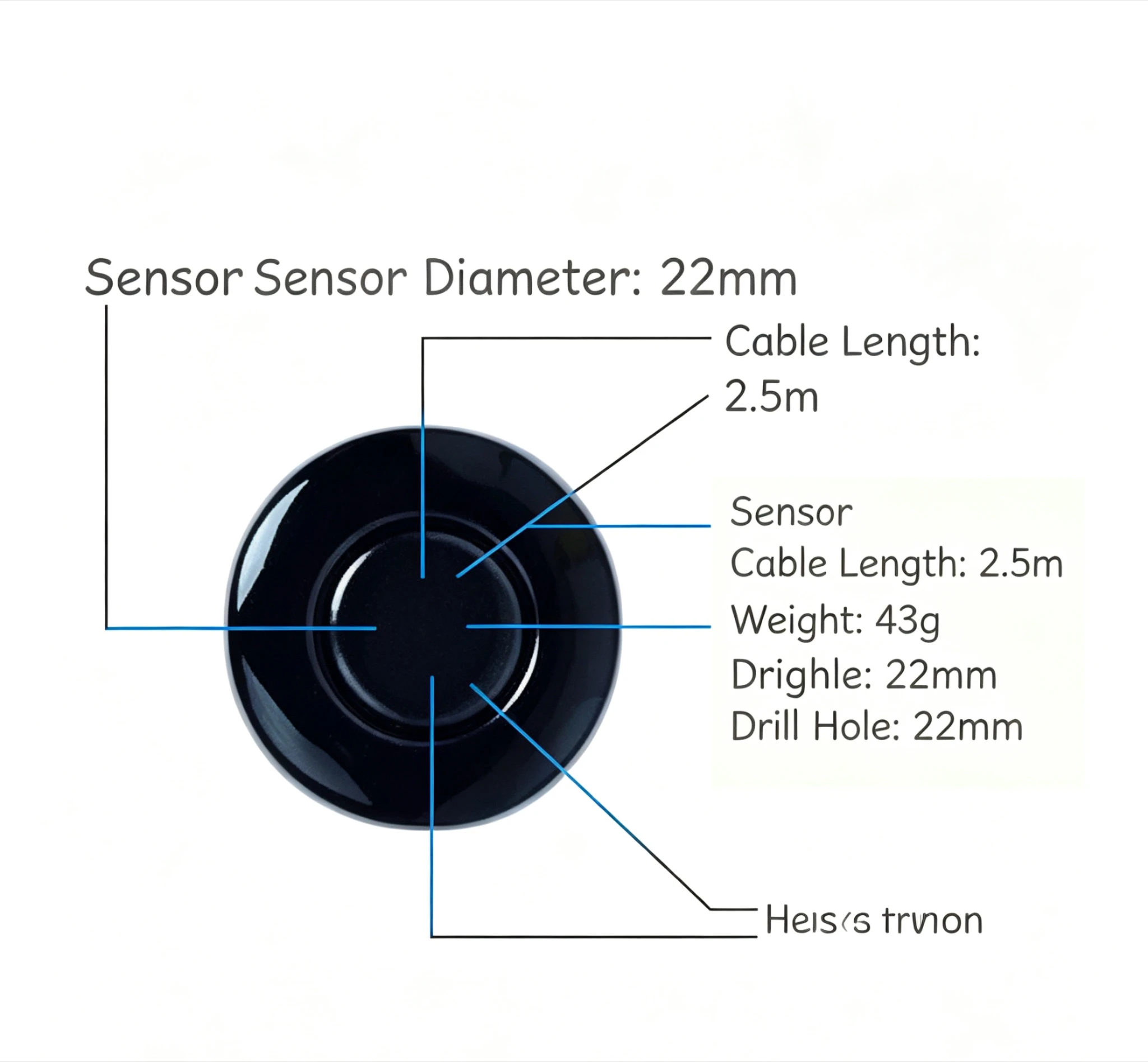 4Pcs 22mm Car Parking Sensor Buzzer Reverse Radar Sound Alert System Universal Auto Backup Obstacle Detector