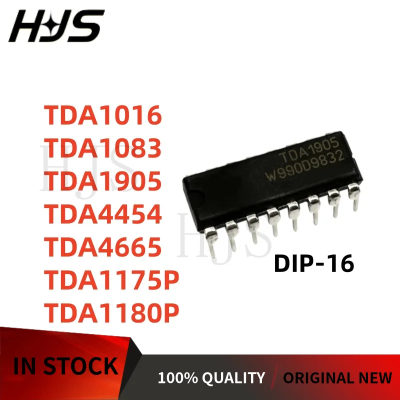 (5piece) New TDA1016 TDA1083 TDA1175P TDA1180P TDA1905 TDA4454 TDA4665 DIP-16 Audio power amplifier chip