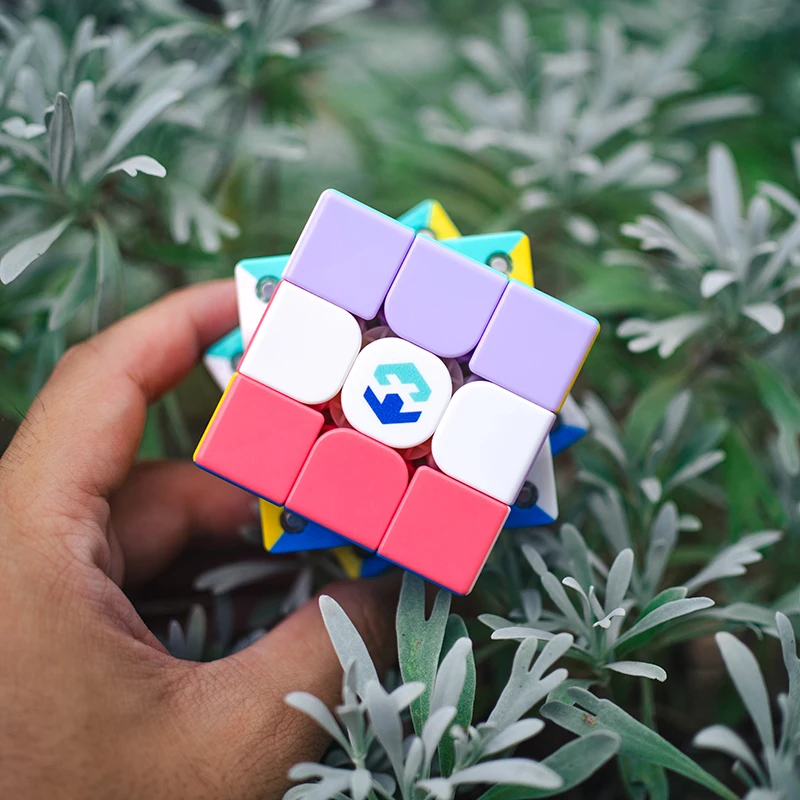 3x3 Speed ​​Cube Magic Puzzle Kid Toy 3X3 Professional Cube Single Magnetic Silent Smooth Rotation Cube สำหรับสำนักงานบรรเทาความเครียด