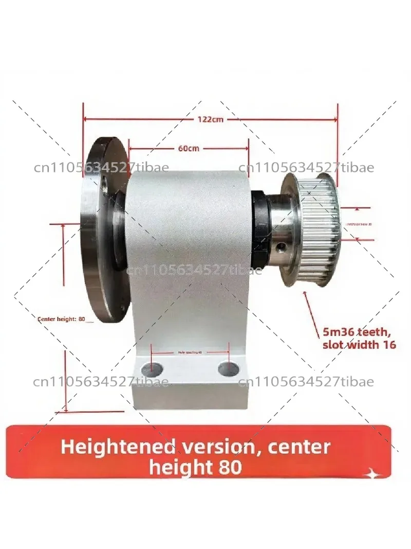 High-Precision Lathe Spindle Assembly with Flange, High-Strength Integrated Spindle for Lathe Bedside, Durable Replacement Part