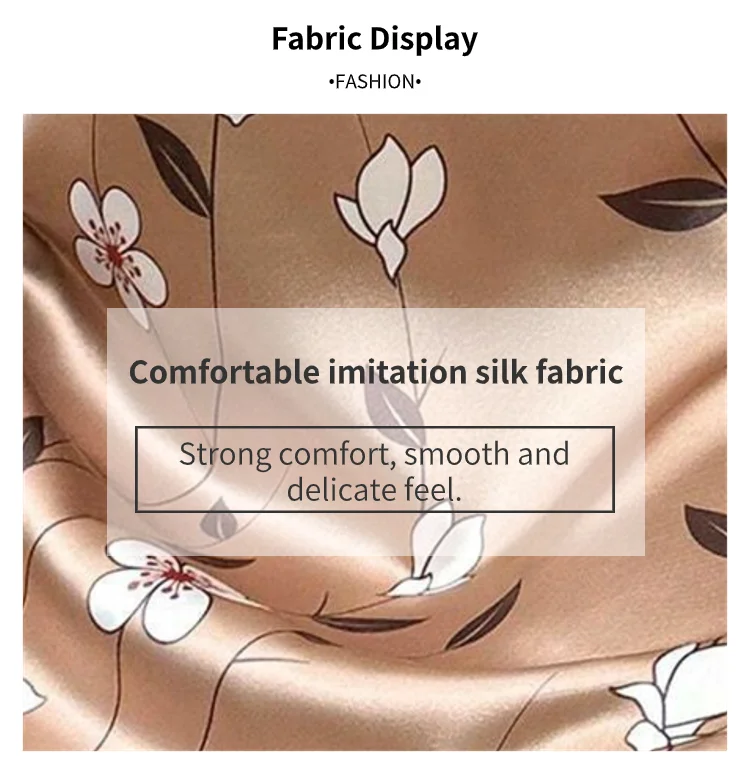 Women's Satin Floral Print Nightdress