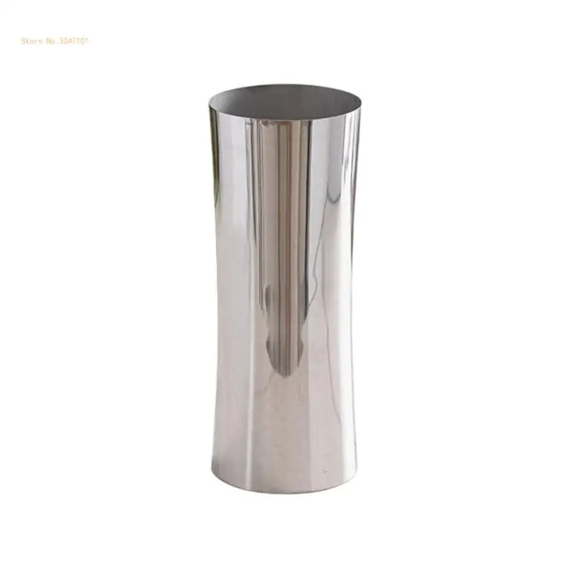 Elegant Stainless Steel Flower Vase, Corrosions Resistant Homes Accent Polished Metal Vase Minimalists Vase Designs Dropship