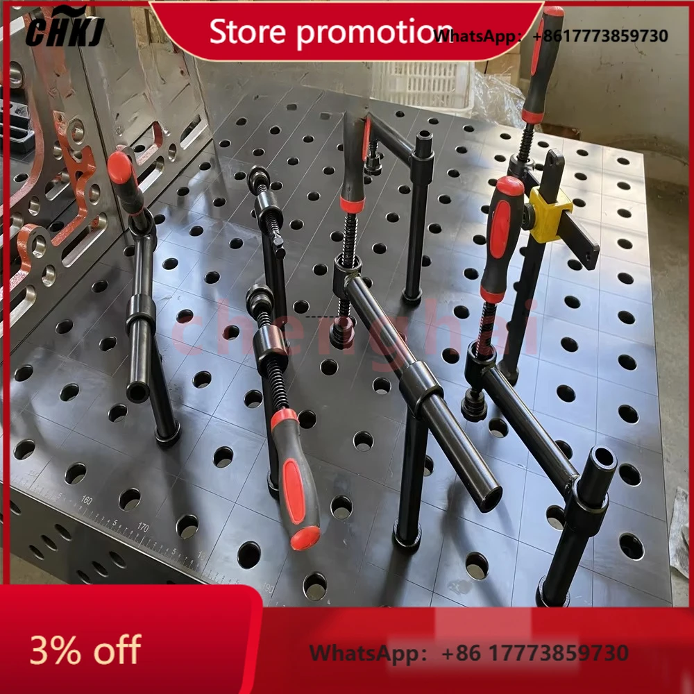 

CHKJ-2025NEWClamps Jigs Bolts Stops Positioning Locating 3D&2D Welding Table Steel Cast Iron Jigs Clamps Fixtures OEM CE 3D Weld