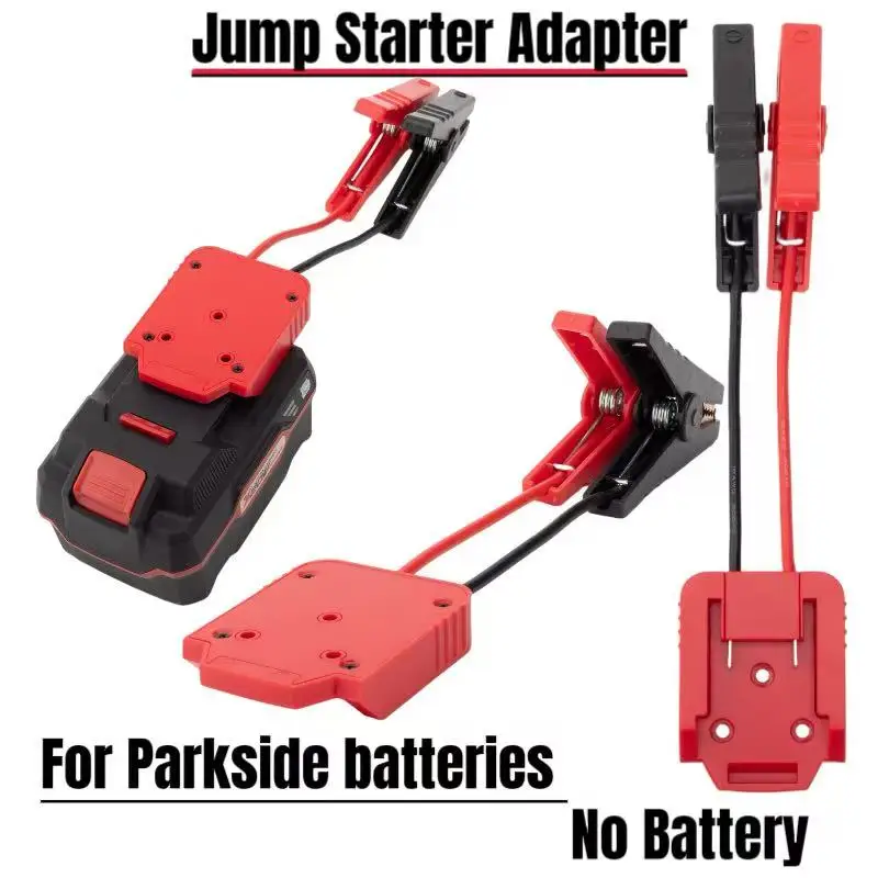 

For Jump Starting Car Using Battery Tool Booster.Jump Starter Adapter for Parkside X20V Car Battery Jumper Cables(Only Adapter)