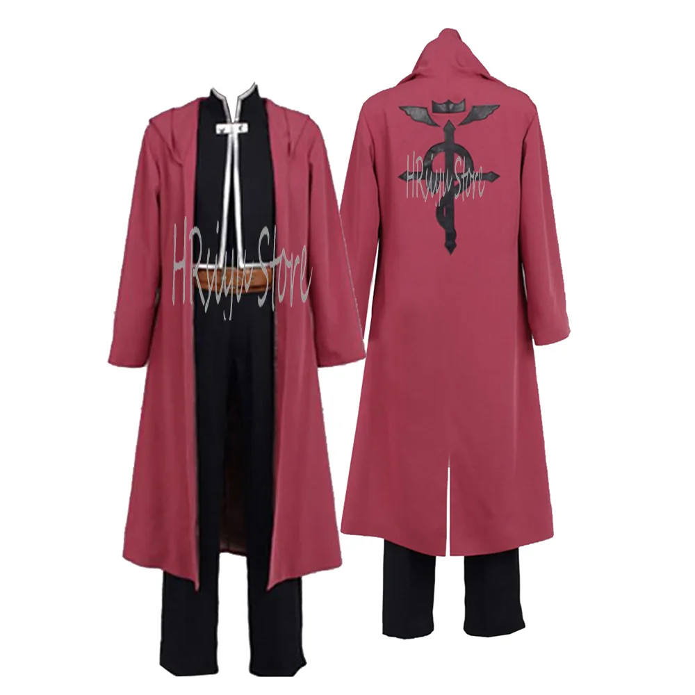 Cosplay Elric Costume Adult /men women Uniform Full Suit Halloween Party cos Customize your size