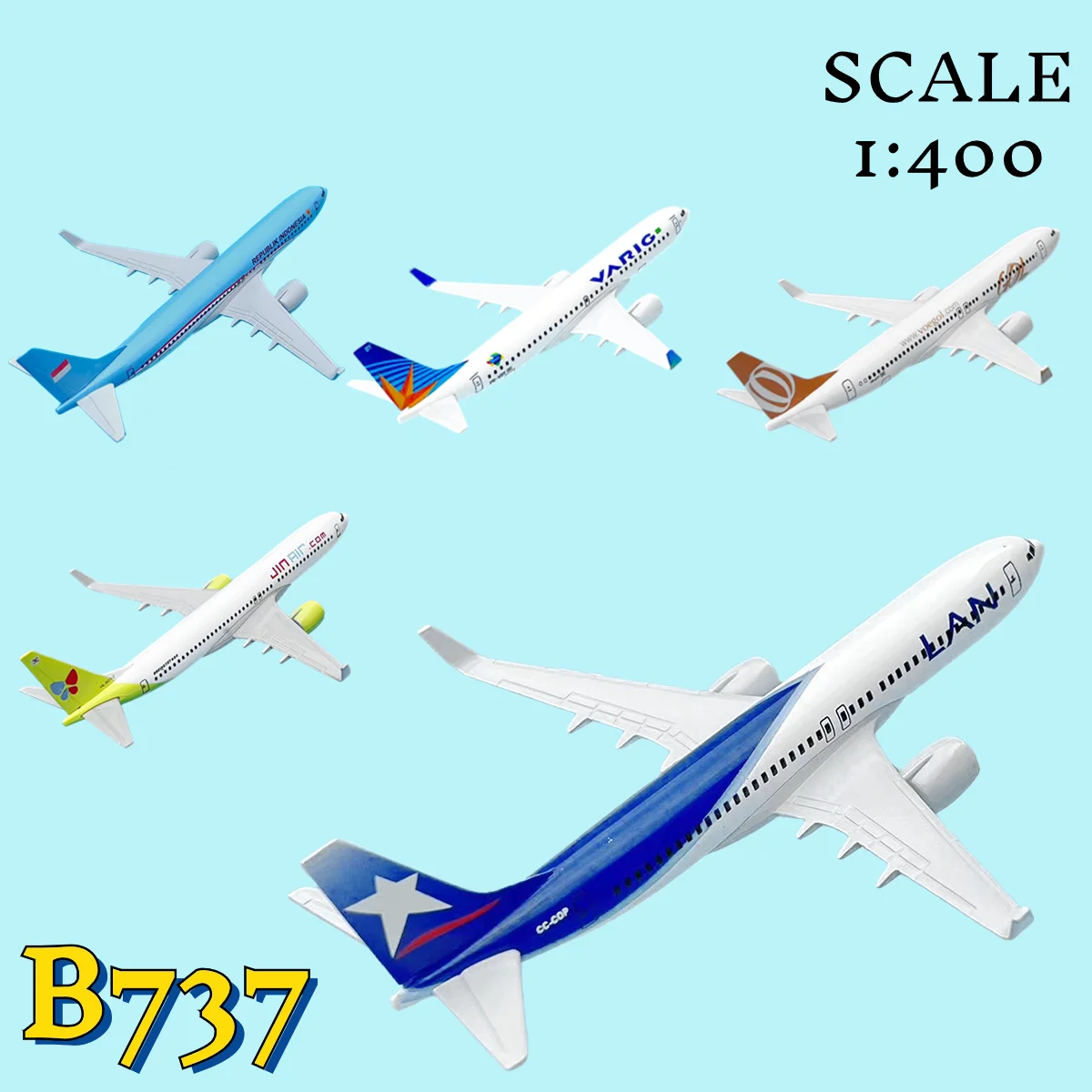 

Scale 1:400 Boeing B737 Metal Aircraft Replica Plane Model Aviation Diecast Home Decor Miniature Art Toy Figure