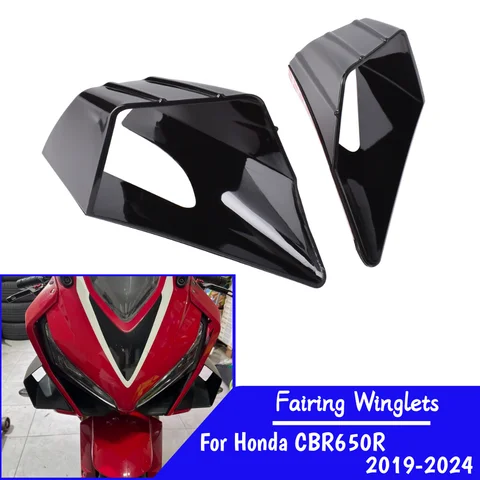 혼다 CBR 650R 2019-2024 CBR650 R CBR 650 오토바이 윙 프로텍터 윈드 핀 트림 커버 액세서리 용 CBR650R 페어링 윙렛