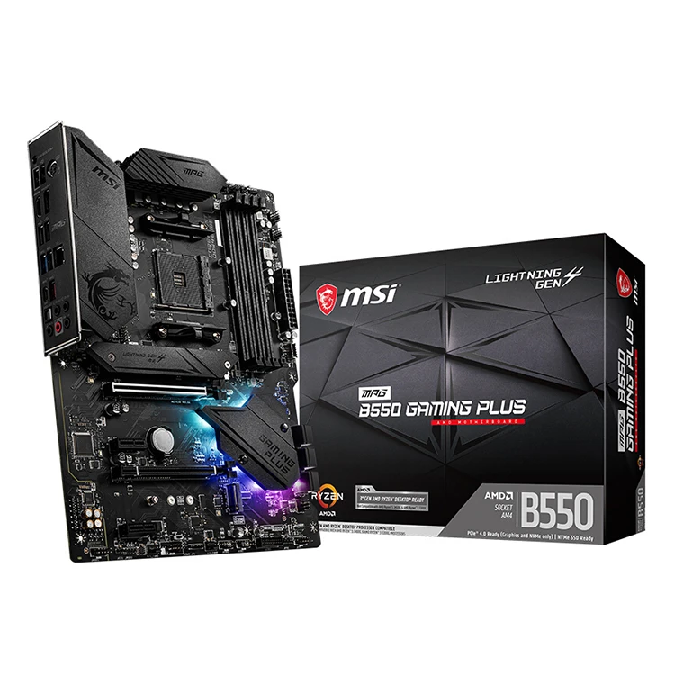 New board for  MPG B550 Gaming Plus Gaming Motherboard With AMD Ryzen R5 5600X and R7 5800X CPU Combo in Stock