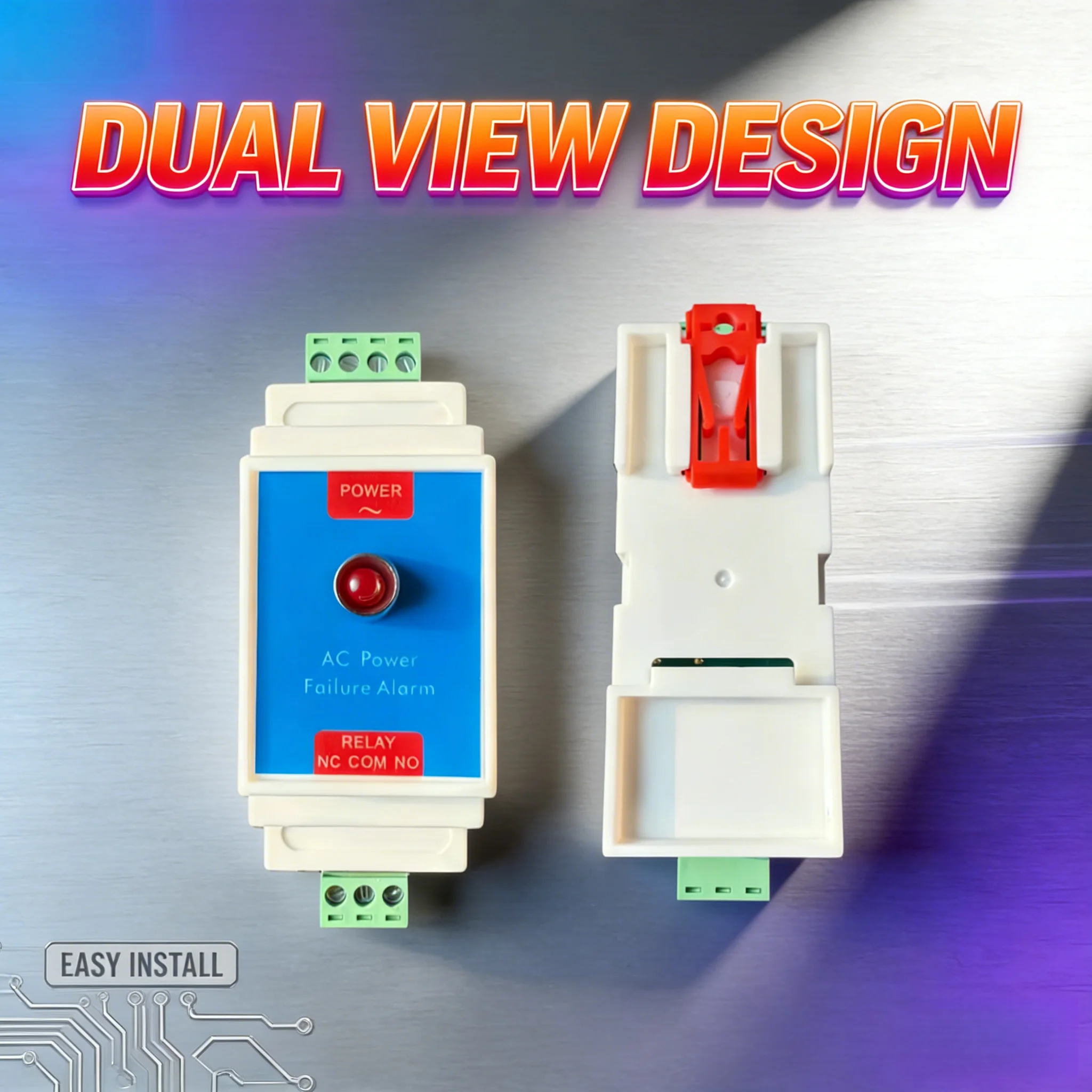 

Сигнализатор отключения электроэнергии 220В/380В, 3-фазный/однофазный мониторинг, реле для монтажа на DIN-рейку 35 мм, сухой контактный выход