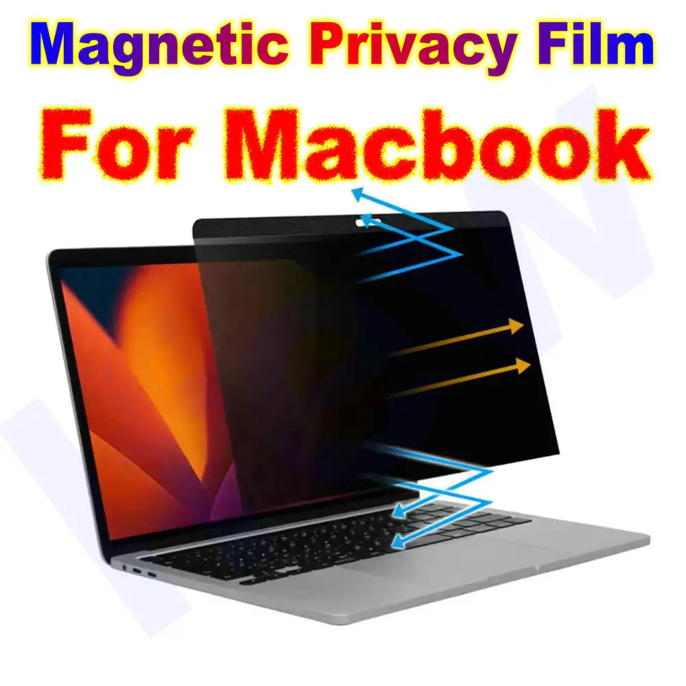 

Magnetic Privacy Screen Protector Anti-Spy Filter Anti Peering Film for Macbook Air 13.3 M1 13.6 Pro 15.4 14 A2442 15.3 A2941