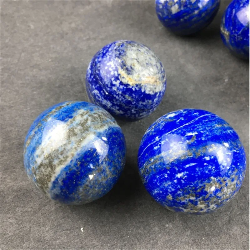 Natural lapis lazuli sphere quartz minerals healing crystals ball fine feng shui home decoration