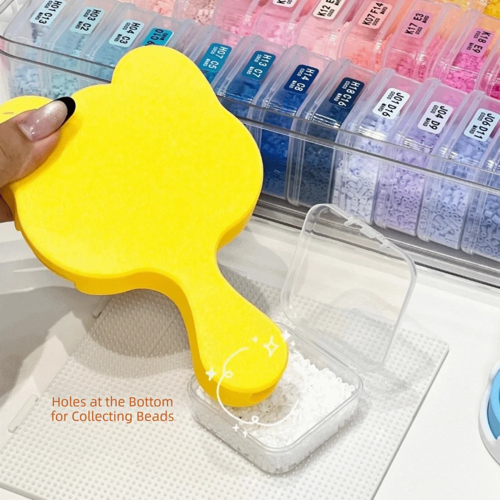 

Набор для рукоделия: мини-инструмент для бисероплетения Perler в форме кошки, пластиковый лоток-органайзер для бусин 2,6 мм, ручной инструмент для бисероплетения