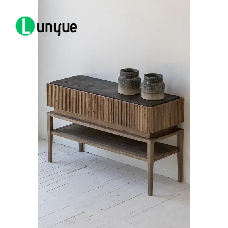Custom High Quality Oak French Kitchen Cabinets Luxurious Modern Style for Dining Room Bedroom Living Room Hotel Storage