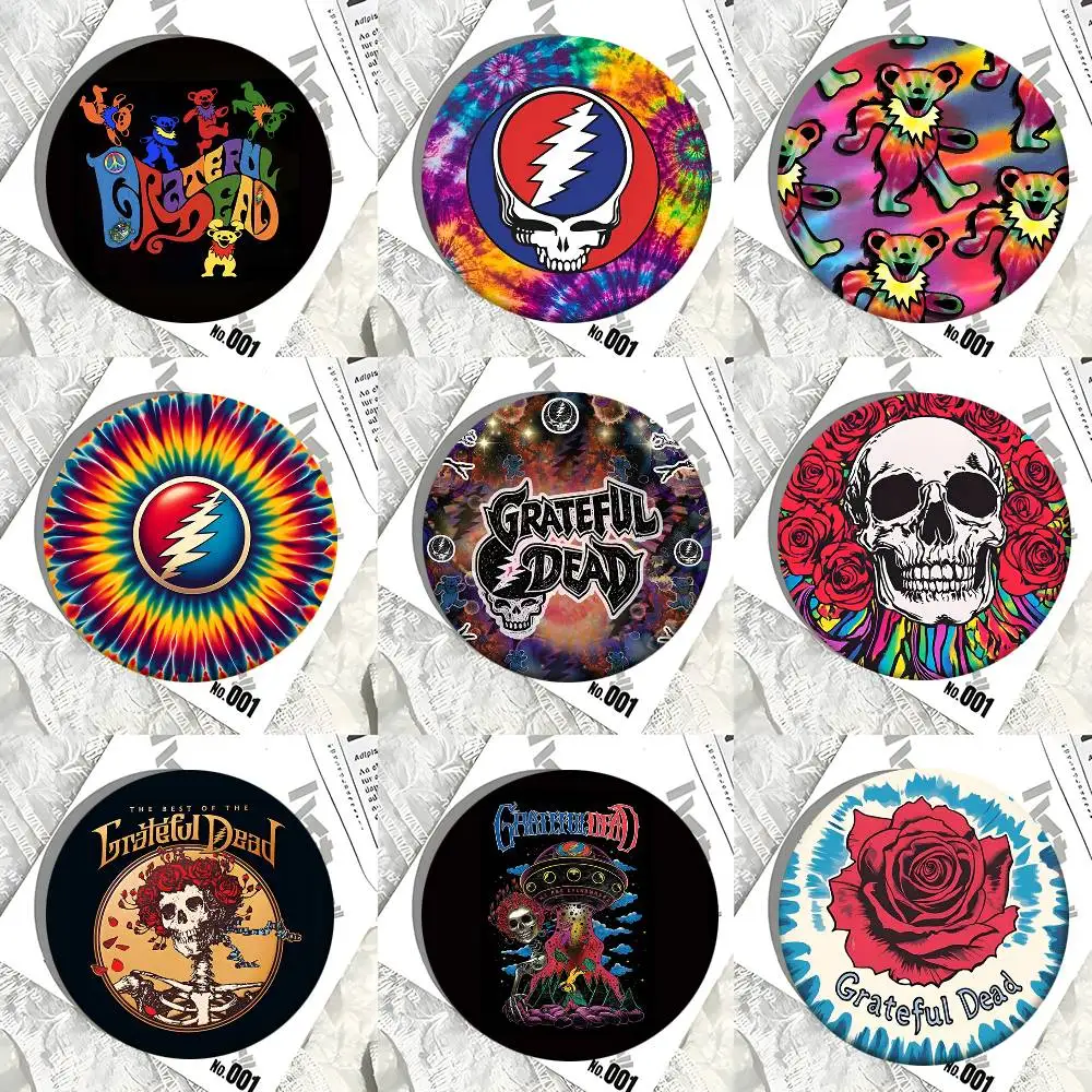 Band G-Grateful D-Dead Rundes Abzeichen Kreative Brosche Kleidung Rucksack Accessoires Anstecknadel