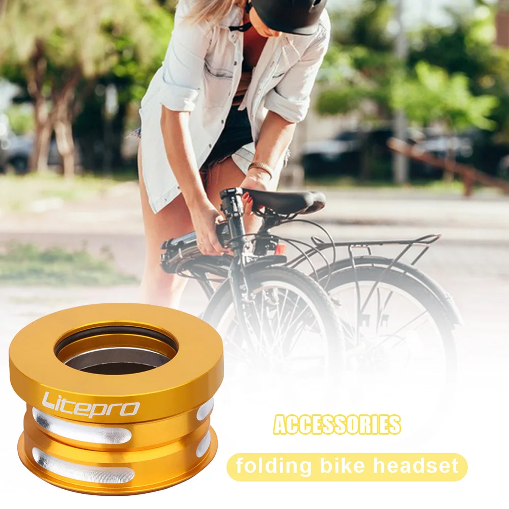 

Bike 44mm Headset Ultralight Sealed Bearings Bowl Group Straight Tube Fork For Folding Bike Cycling Part ピストクランク