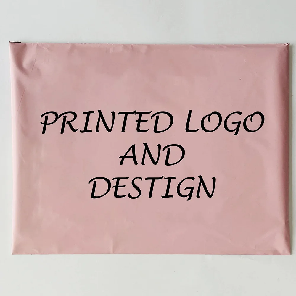 30/50/100 Stück rosa matte Express-Tasche, wasserdichte Versandtasche, Geschenktasche, Kleinunternehmen, Markenlogo, individueller Druck – Detail 12