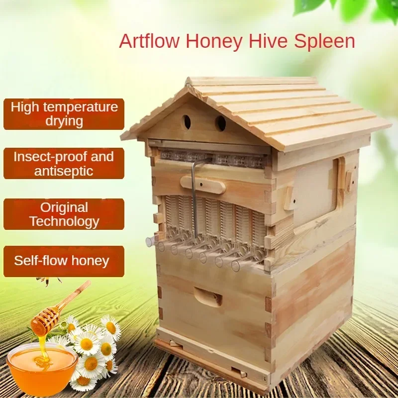 Flow Hive Boiled Wax Cedar Self-watering Honey Bee Hive Beekeeping Tools Self-watering Honey Bee Hive Accessories