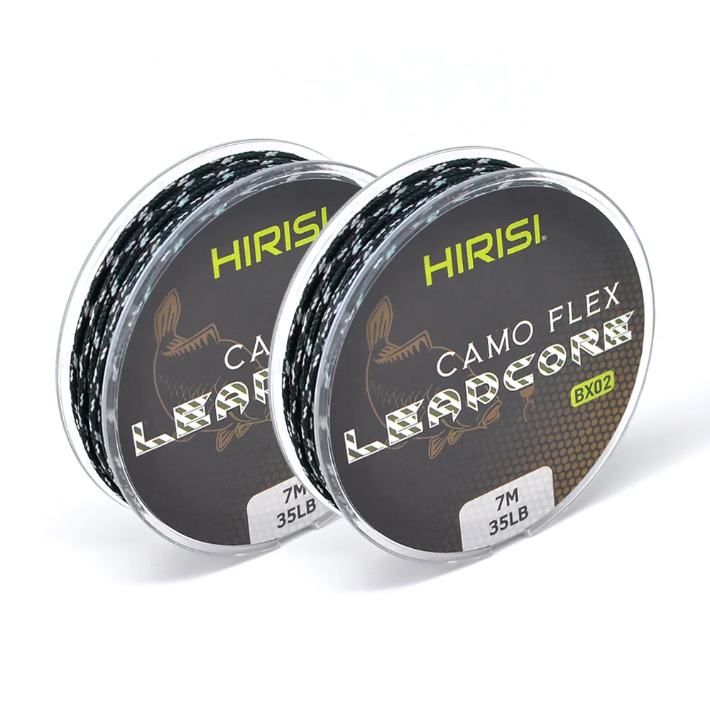 Hirisi 1 Stück 35LB 7M Leadcore Karpfen-Angelschnur Machen Sie Karpfen-Haar-Rigs 3 Farben geflochtene Bleileitung