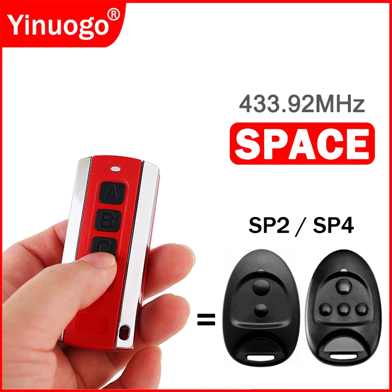 SPACE SP2 SP4 Garage Door Remote Control 433.92MHz Electronic Gate Remote Control Garage Door Opener