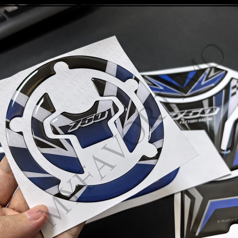 For GSX-R600 GSX-R750 GSXR GSX-R 600 750 R GSX 600R 750R Knee Tank Pad Protection 3D Stickers Decals Accessories