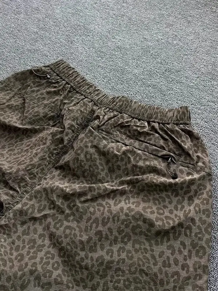 

Qui Dry Ice Silk orts Мужские летние тонкие брюки длиной пять четвертей Американские модные спортивные брюки четырех чвертей Дышащие свободные брюки