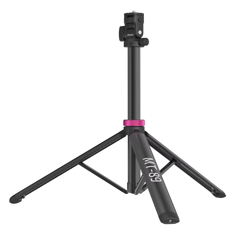 Ulanzi MT-89 2M Quick-Release Light Stand met Cold Shoe Mount 8-Sectie Verleng voor Actie Camera Telefoon klem Foto Statief