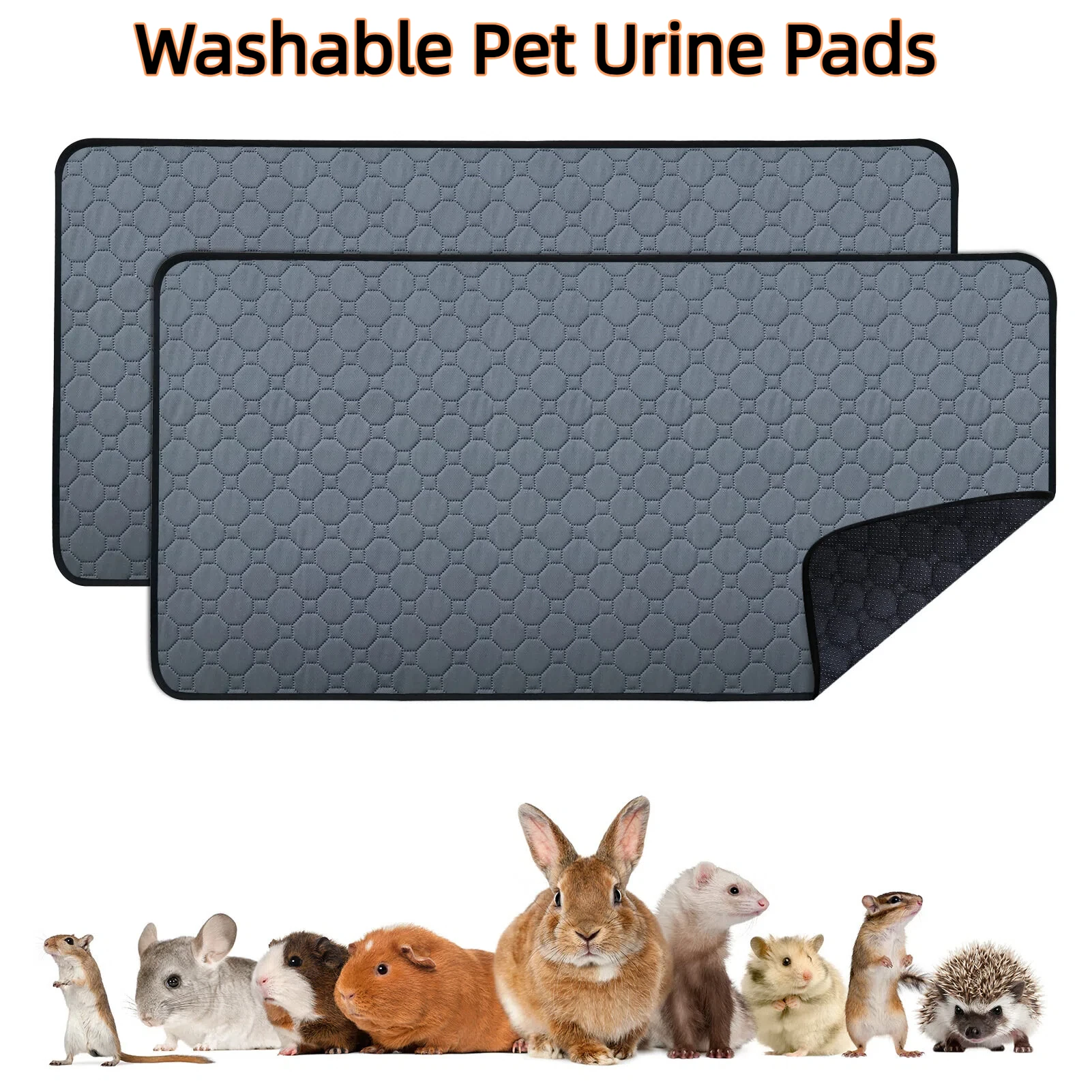 Alfombrilla Reutilizable y Lavable para Orina de Mascotas, Impermeable, Antideslizante, Tapete de Entrenamiento para Perros, Absorbente, a Prueba de Fugas, Pañal para Orina de Cachorros y Gatos, Suministros para Mascot