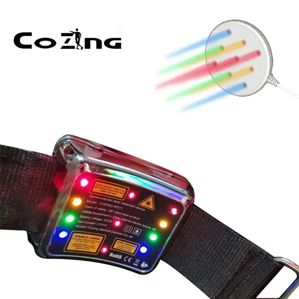 Treat Hypertension Cholesterol Diabetic Laser Needle Acupuncture Watch Red&blue Laser Therapy Top Ten Selling Product