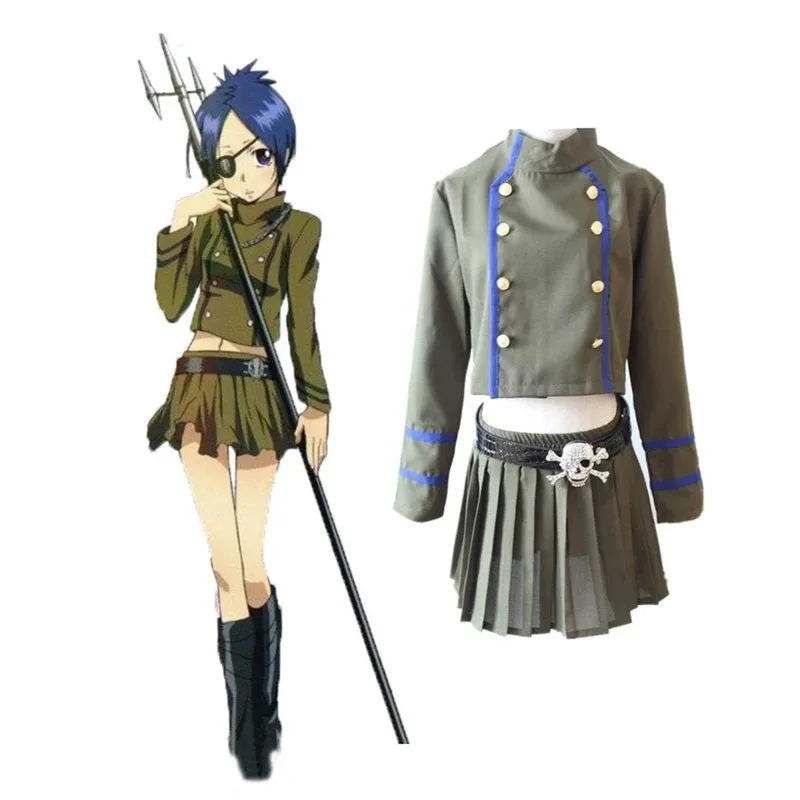 

Аниме Katekyo Hitman Reborn Косплей Костюм Kokuyo School Chrome Dokuro Женщины Мужчины Девушка Школьная форма Парики Обувь Одежда
