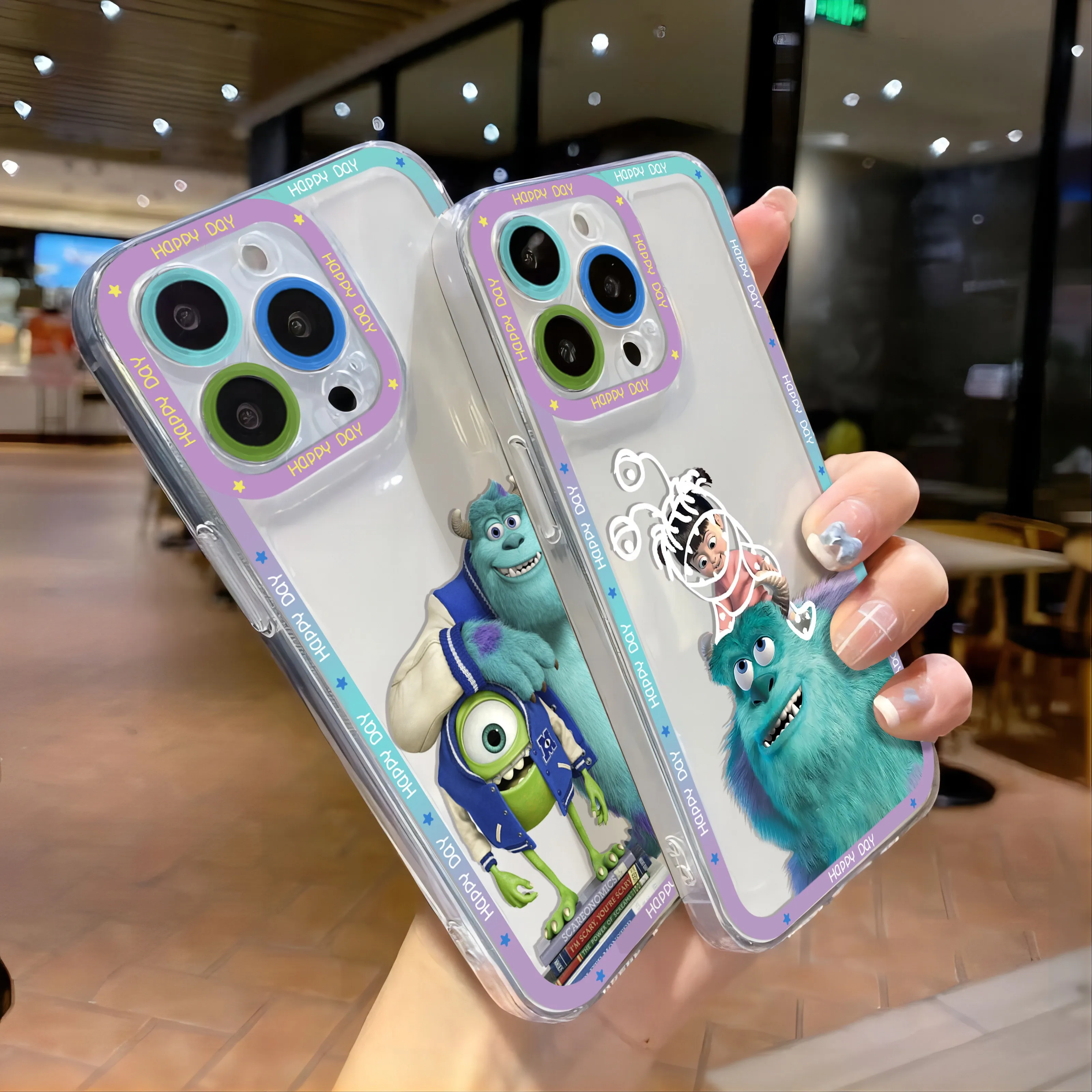 M-monsters Inc Phone Case For OPPO A3 A60 A57 A38 A79 A58 A98 A5 F9 F11 A94 A92 A76 A74 A73 A54 A53 A31 A15 2020 Pro 5G Cover