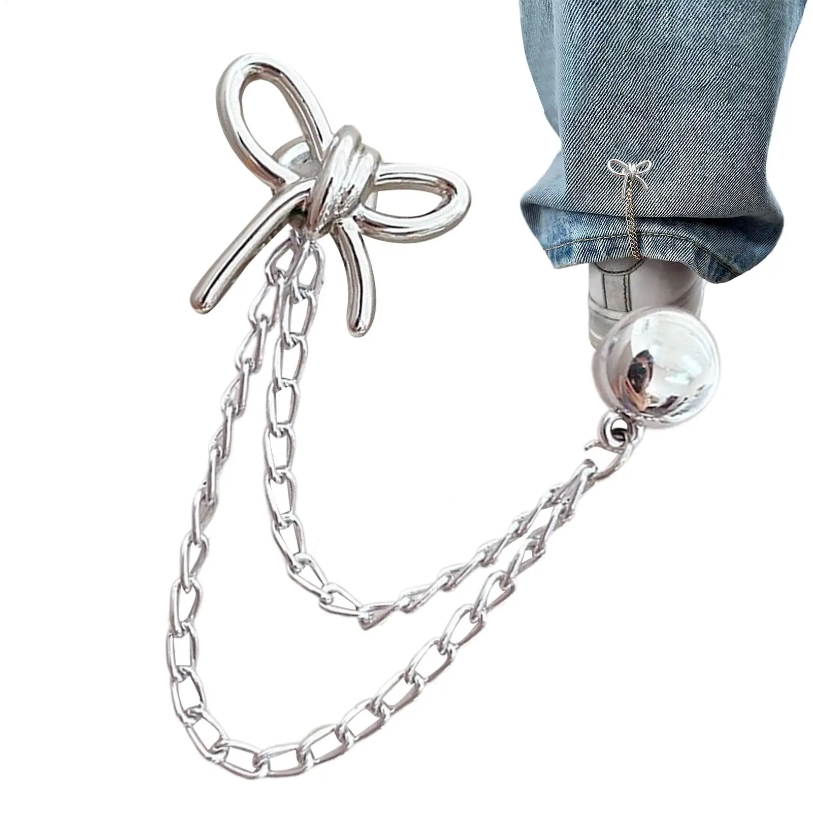 Multi-Functional Magnetic Clothing Clip With Chain Alloy Buttons Clip Clothes Scarf Trouser Legs Cuff Fixing Magnet Pin