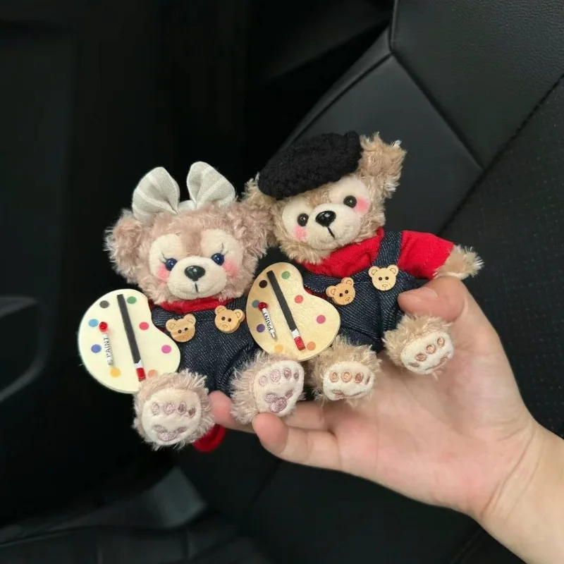 Disney Shellie May Duffey New Cute Student School Bag for Couples Cartoon Creative Plush Doll Car Keychain Decorative Pendant