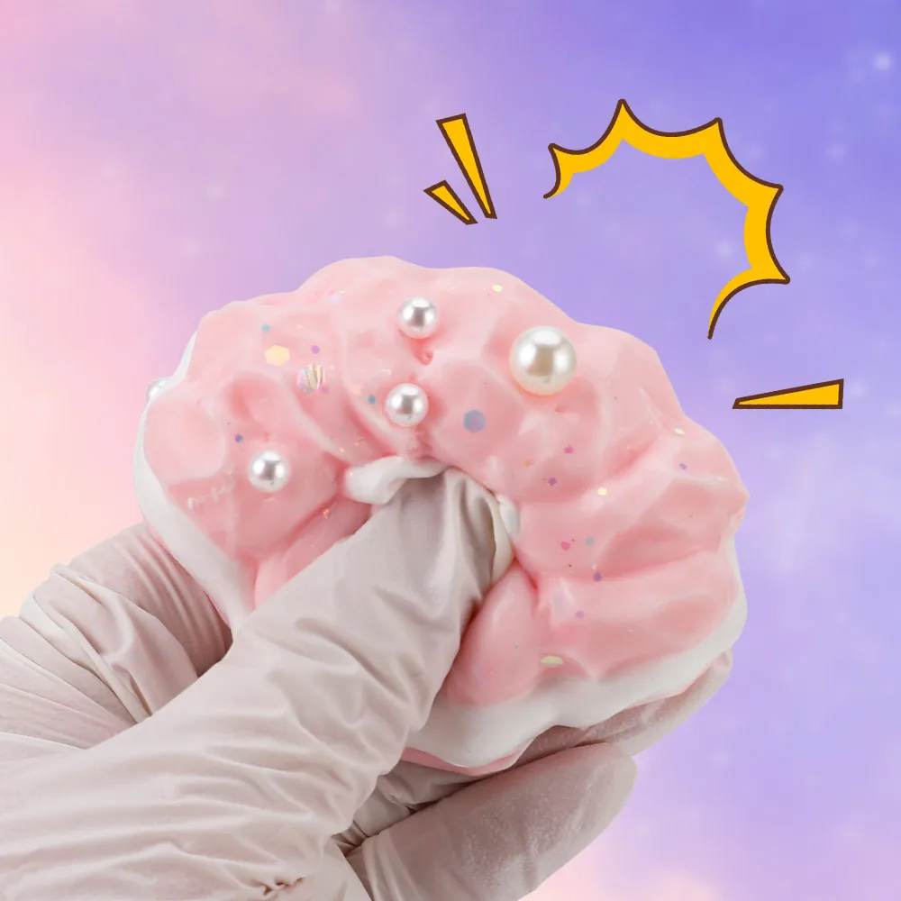 Juguetes antiestrés hechos a mano, blandos y pegajosos, animales para apretar, serie de pan, juguetes sensoriales para aliviar el estrés de dibujos animados, regalo para adultos