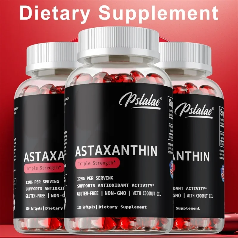 Astaxanthin - Powerful Antioxidant That Supports Eye Health, Joint Health, Internal Circulation, and Increased Energy Vegan