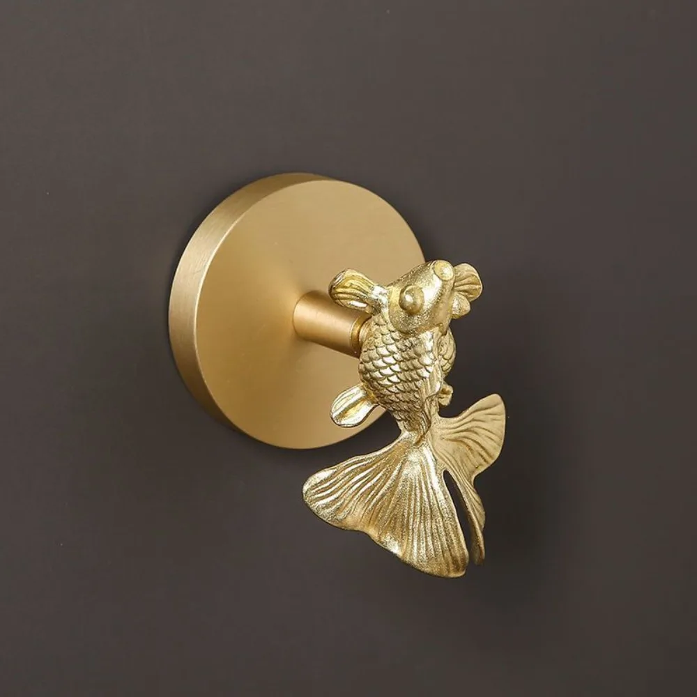 

High-Quality Brass Brass Wall Hooks Durable Construction Creative Look No-Drill Wall Hooks Rust-Proof Construction