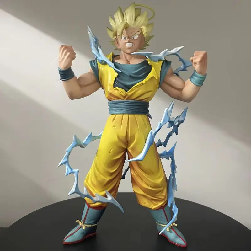 30cm Anime Dragon Ball Z Super Saiyan 2 Goku Actionfiguren PVC-Modell Spielzeug Statue Desktop-Dekoration Geburtstagsgeschenke Sammlerstück